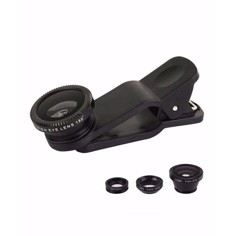 Kit Universal de Lentes 3 em 1 Para Smartphone UL-30