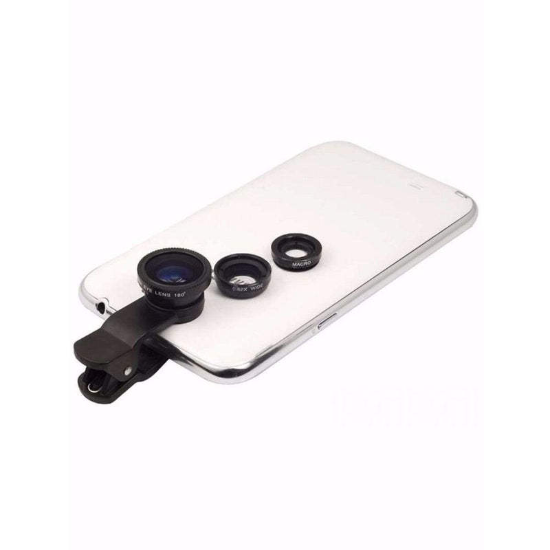 Kit Universal de Lentes 3 em 1 Para Smartphone UL-30