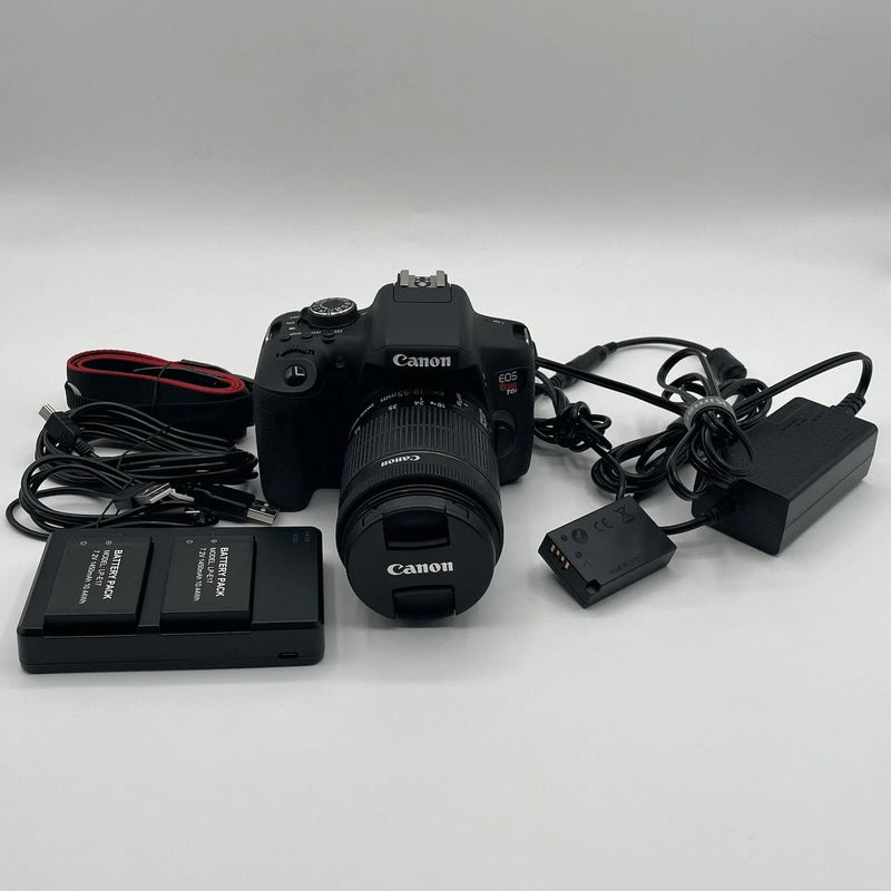 Canon EOS Rebel T6i + Lente 18-55mm IS STM